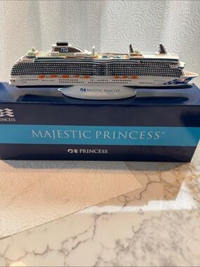 Majestic Princess Blue & White Cruise Ship Model by Princess